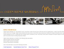 Tablet Screenshot of ogdenavenuematerials.com